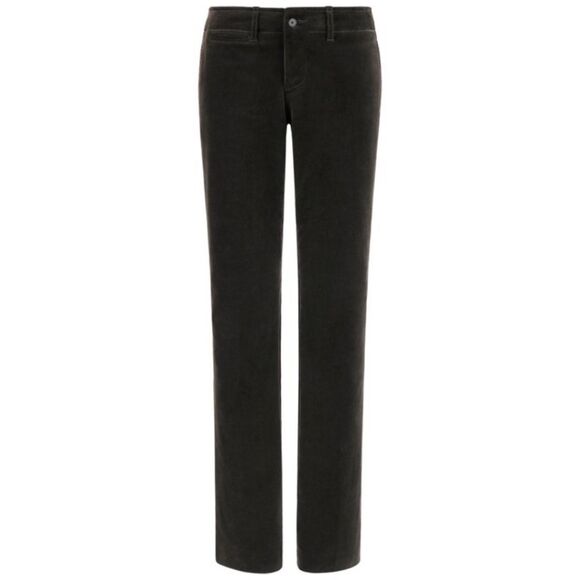GUCCI Tom Ford c. 1990's Dark Gray Green
Velvet Straight Leg Pants Size 6 - Picture 2 of 10